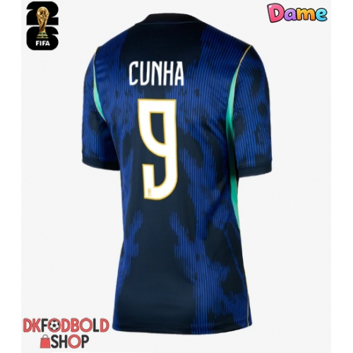 Brasilien Matheus Cunha #9 Udebanetrøje Dame VM 2026 Kort ærmer